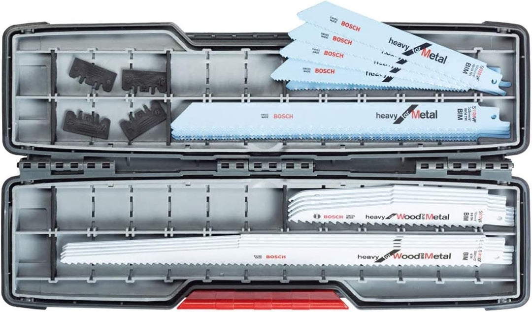 Bosch Professional 16tlg. Säbelsäge Blätter Set Heavy (für Holz und Metall, Zubehör für Säbelsägen)