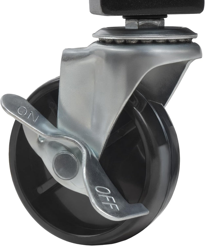 BBQ-Toro Grillwagen 80 x 65,5 x 86,5 cm | Schwarz | Grilltisch mit grosser Arbeitsfläche | Grill Bei