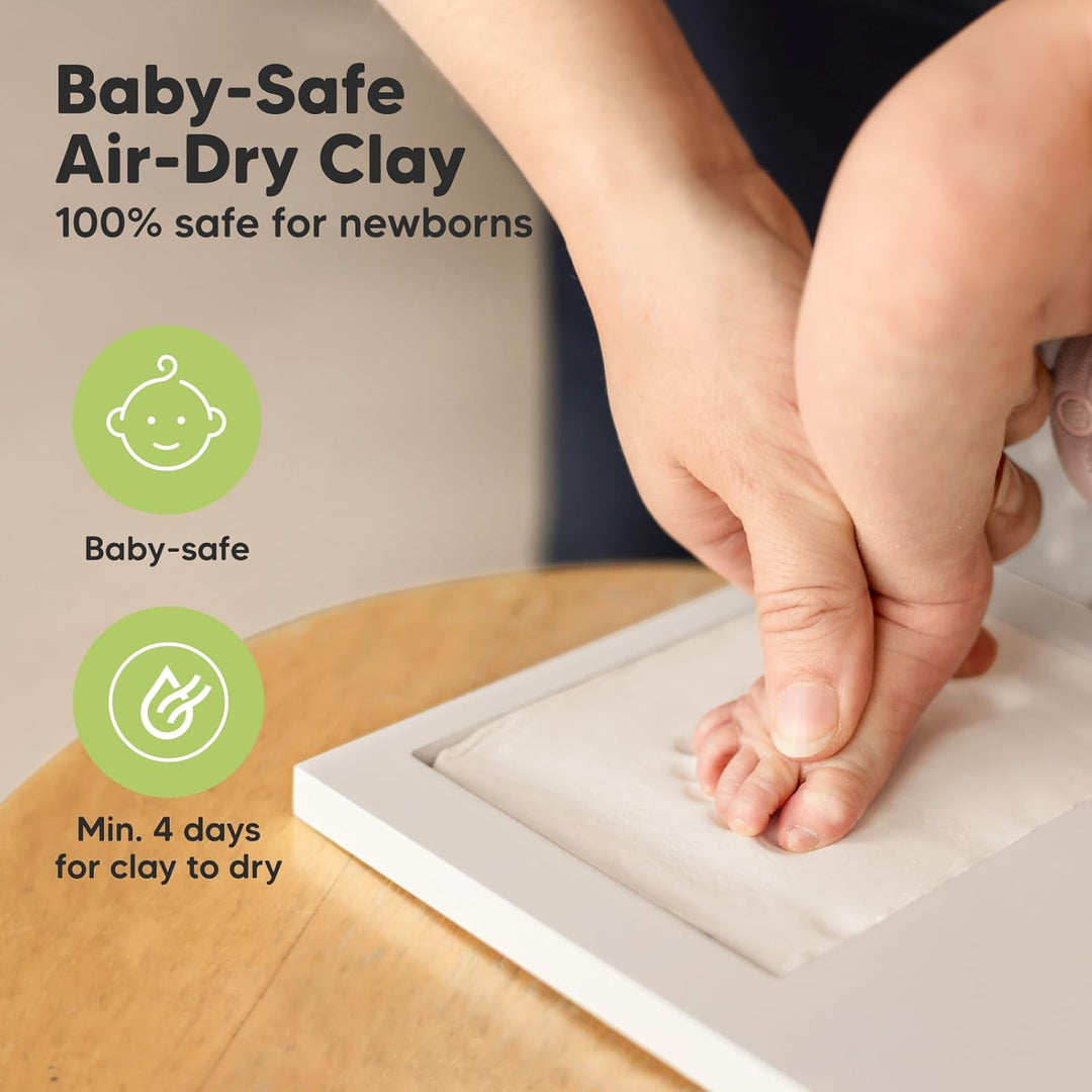 Baby Handabdruck und Fussabdruck Set - Gipsabdruck Baby Hand und Fuss für Neugeborene - Handabdruck