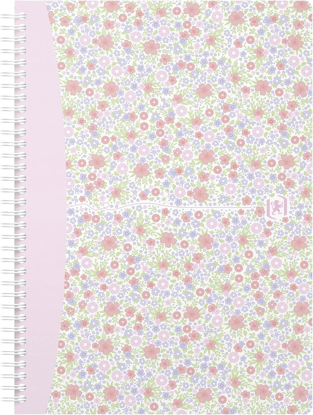 Oxford Spiralbuch B5, kariert, 60 Blatt, Floral, 4 Blumen-Motive, 5 Stück, kariert