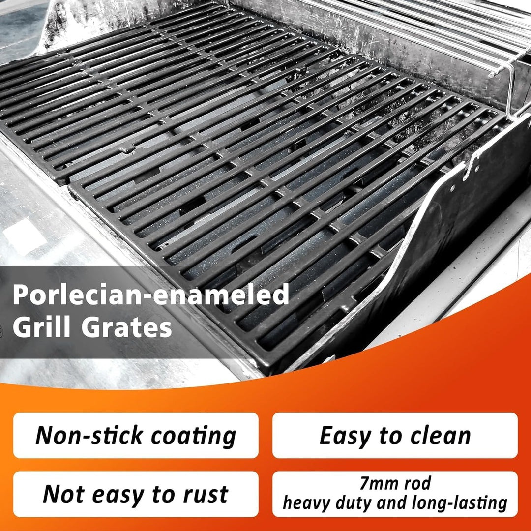 Denmay 7638 44,5 x 30,3cm Grillrost Gusseisen für Weber I & II Spirit E/S 310, 320, 330 Classic (mit