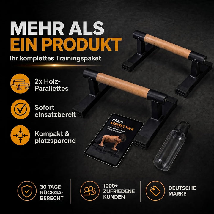 Body &amp; Mind® Push-Up Liegestütz-Griffe; Kompakte Trainings-Griffe Fitness-Rack für Ganzkörper-Traini