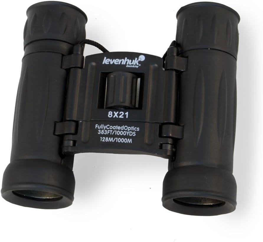 Levenhuk Atom 8x21 Ultrakompaktes Fernglas mit Vollvergüteter BK-7 Glasoptik für Naturgetreue Bilder