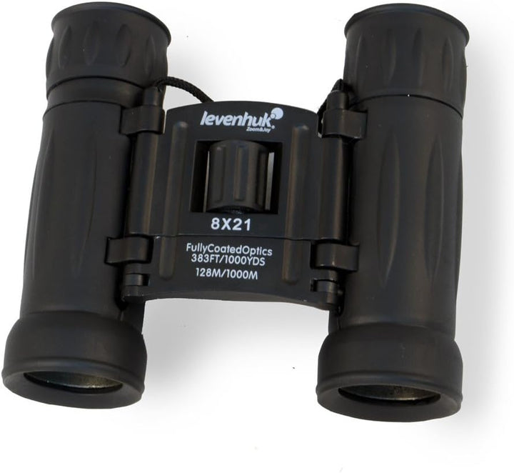Levenhuk Atom 8x21 Ultrakompaktes Fernglas mit Vollvergüteter BK-7 Glasoptik für Naturgetreue Bilder