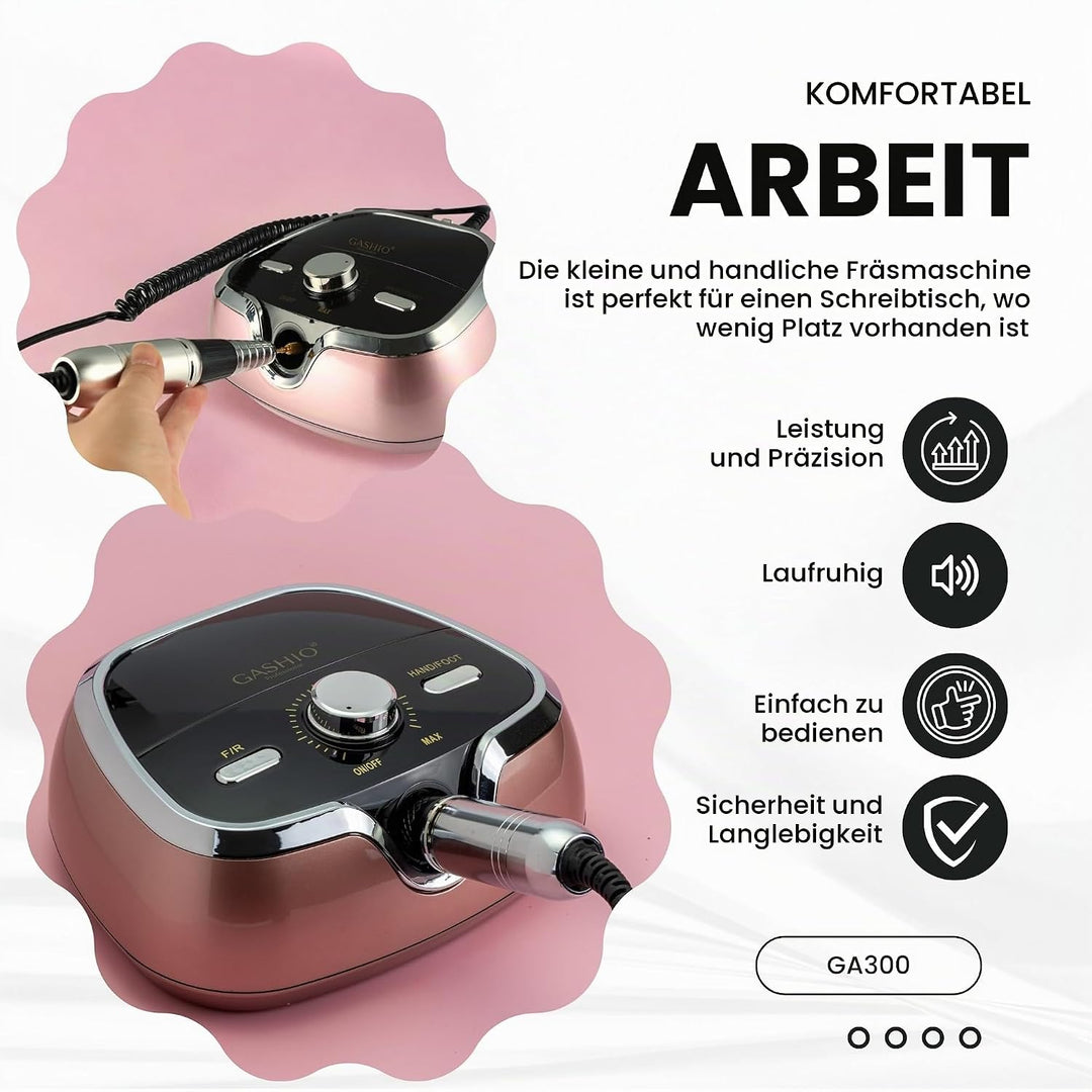 Nagelfräser für Gelnägel | Nail Drill 65W | Elektrische Nagelfeile | Maniküre Pediküre Set Elektrisc