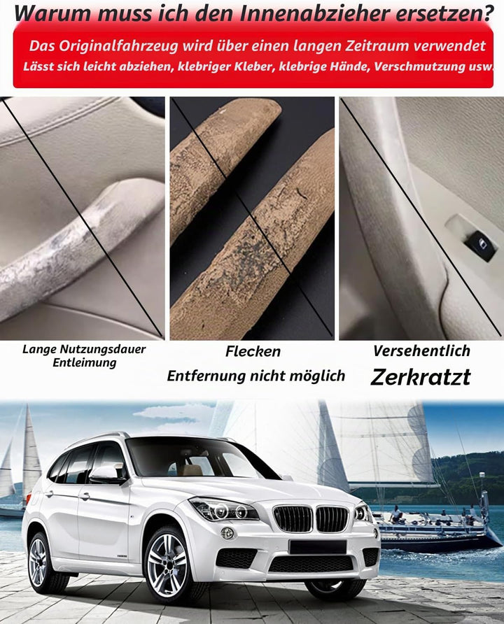 SHSBSCAR Für BMW X1 E84 2009–2015 Türgriffabdeckung, linke Seite + rechte Seite, Innentür-Haltegriff
