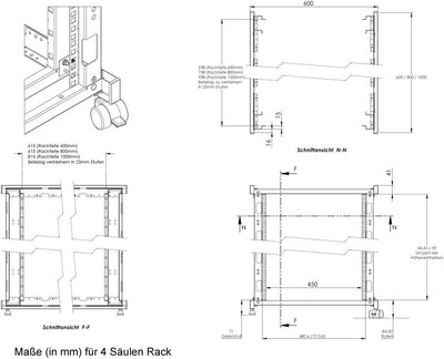 Rack Magic - 12HE 19" Wandverteiler - 400mm Tiefe - Wandschrank - Serverschrank - 19 Zoll Wand Rack
