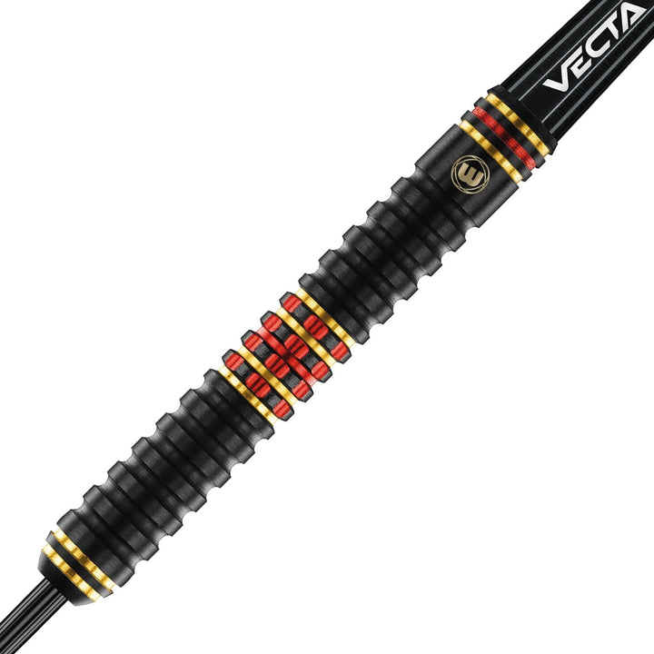 WINMAU Valhalla Profi Stahlspitze Wolfram Dartpfeile mit Flüge und Stiele (Wellen) 24g Steeltip, 24g