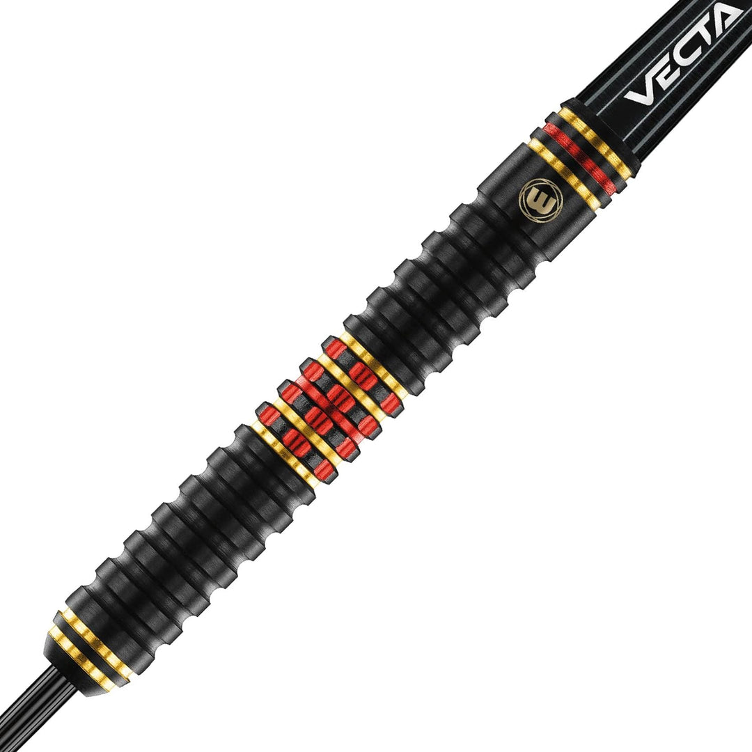 WINMAU Valhalla Profi Stahlspitze Wolfram Dartpfeile mit Flüge und Stiele (Wellen) 22g Steeltip, 22g