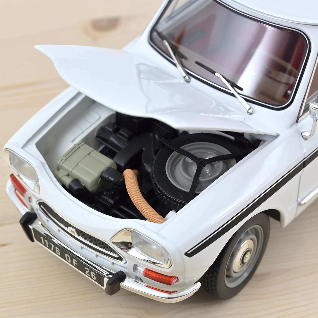 Norev 181679 Citroën Ami Super 1974 Meije White 1:18 Miniatur, Mehrfarbig, 1/18e