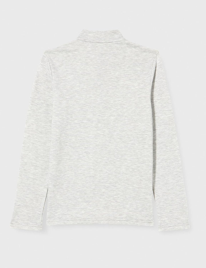 Odlo Kids Langarm Shirt mit halben Reissverschluss Berra 104 Grey Melange, 104 Grey Melange