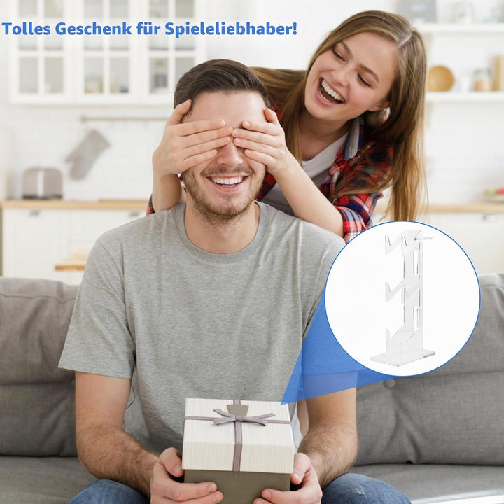 Catime Gaming Controller und Headset Ständer - 3 Ebenen Halterung für Gamepad und Kopfhörer - Displa