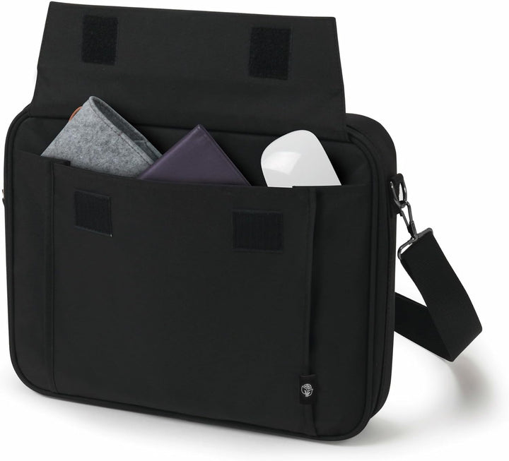 Dicota Eco Multi Plus Base 15-17.3 – Notebooktasche mit Schutzpolsterung und Dokumentenfach, schwarz