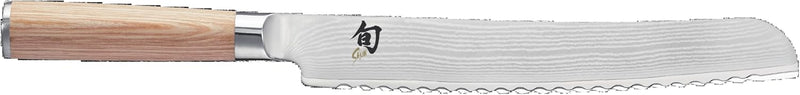 KAI DM-0705W SHUN WHITE Brotmesser 9 (23,0 cm, Silber,holzfarbe