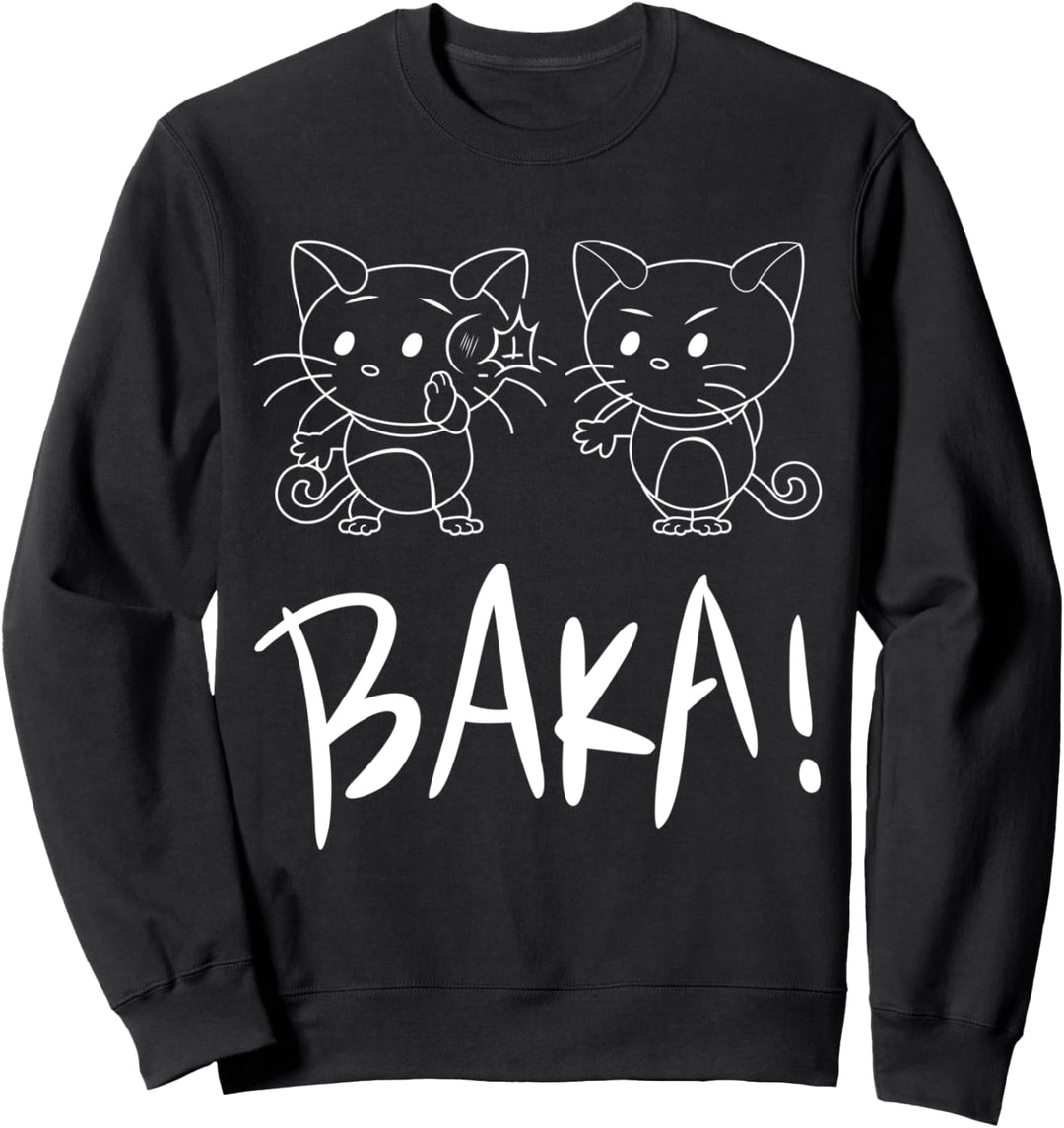 Funny Japan Baka Katze slaps Miniatur Panther Sweatshirt