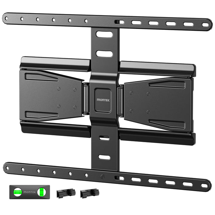 monTEK 0.77" Ultra Slim TV Wandhalterung für 43-90 Zoll Fernseher, Schwenk &amp; Neige &amp; Nivellier &amp; Aus