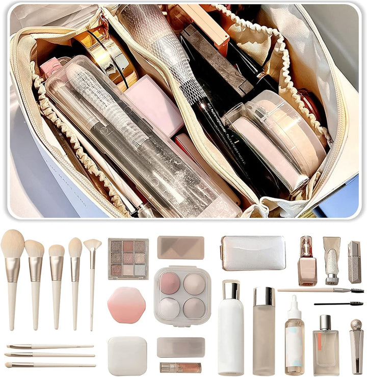 CORIOS Kulturtasche für Frauen Tragbare Kosmetiktasche Wasserabweisende Kulturbeutel Reise Waschbeut