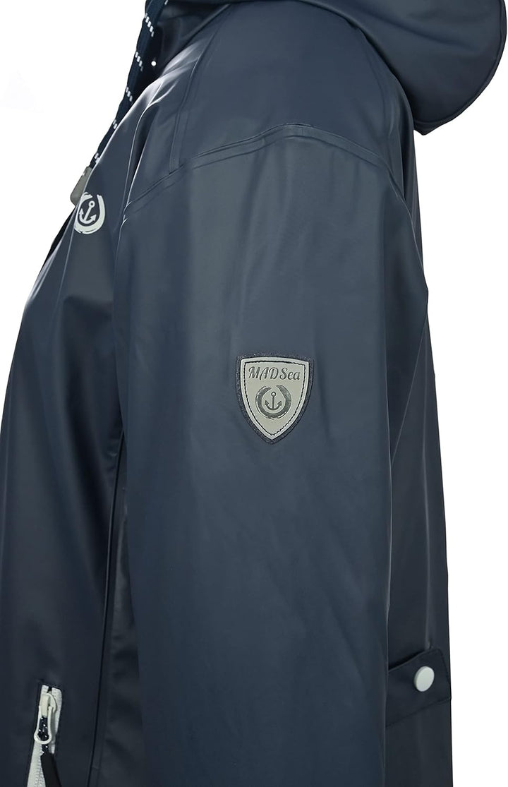 MADSea Damen Regenmantel Friesennerz 620 | halblanger wasserdichter Regenparka | winddicht mit marit