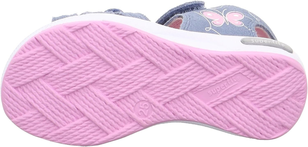 Superfit Mädchen Emily Sandale 24 EU Blau Rosa 8020, 24 EU Blau Rosa 8020