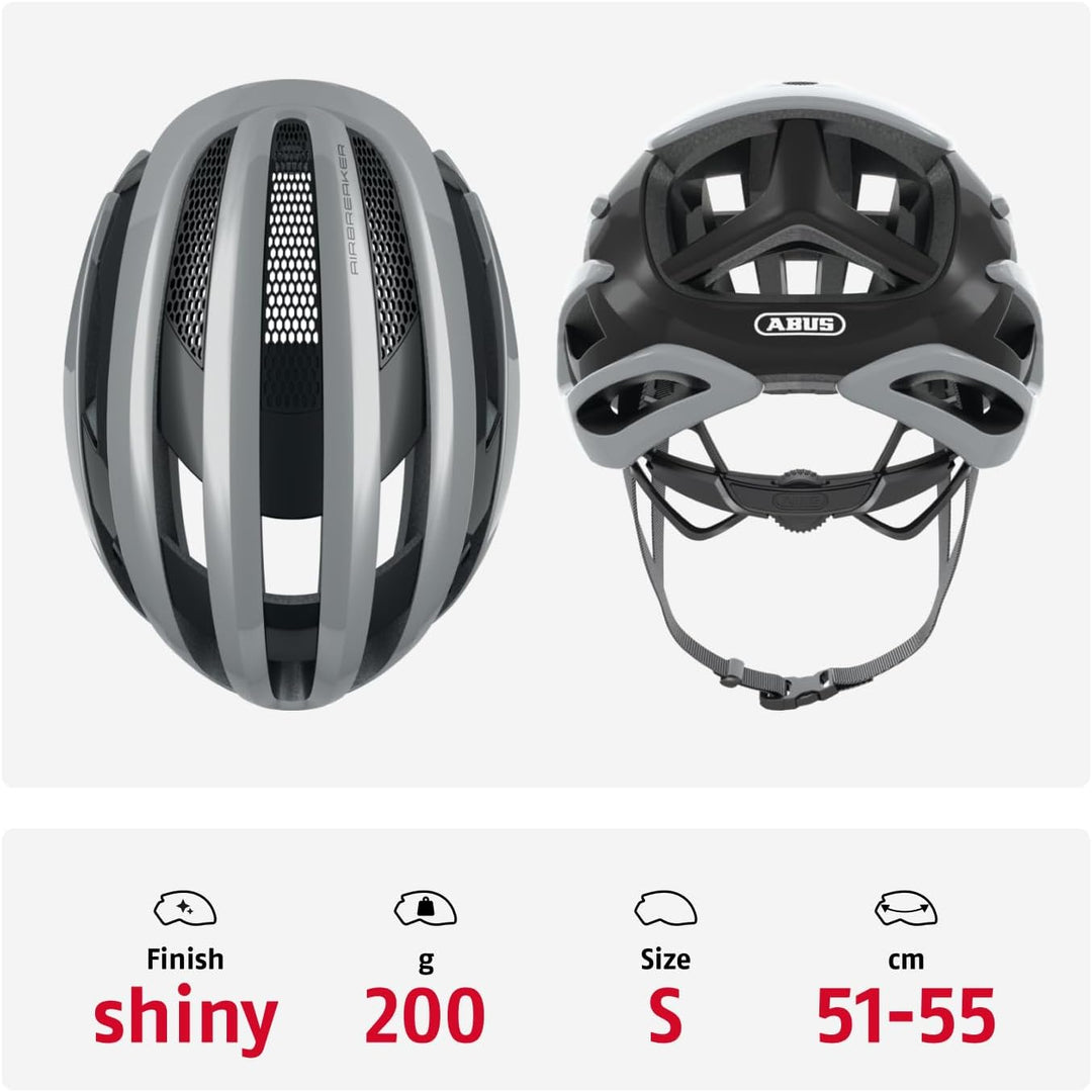 ABUS Rennradhelm AirBreaker - High-End Fahrradhelm für den professionellen Radsport - für Jugendlich