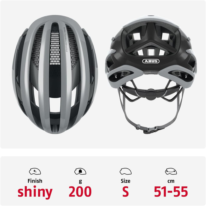 ABUS Rennradhelm AirBreaker - High-End Fahrradhelm für den professionellen Radsport - für Jugendlich
