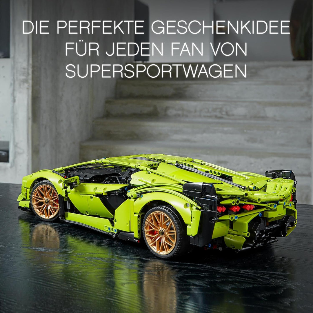LEGO Technic Lamborghini Sián FKP 37 Rennauto, Modellbausatz für Erwachsene & Icons Bonsai Baum Set