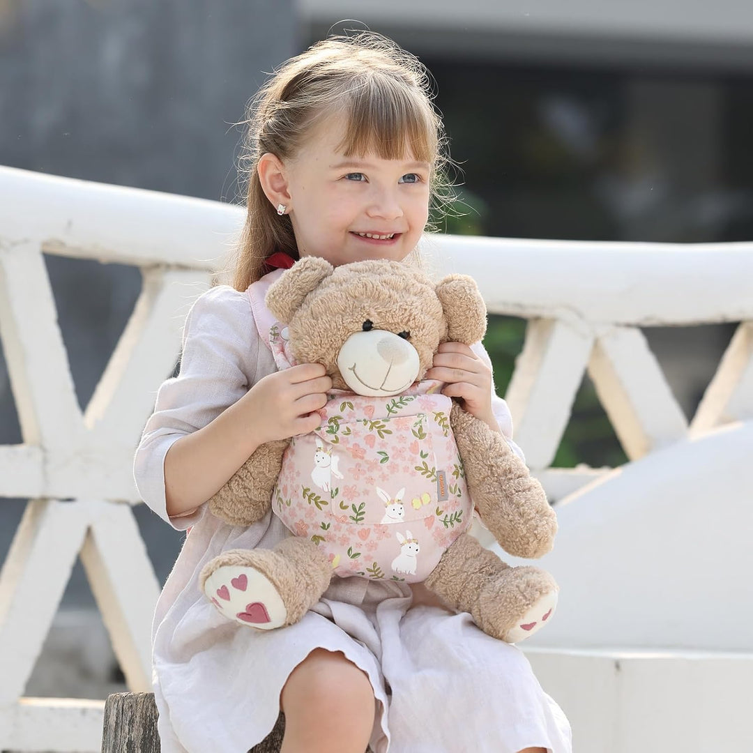 GAGAKU Puppentrage ab 3 Jahre Bauchtrage Babypuppen Zubehör Schultergurte Babytrage Puppe Kleinkind