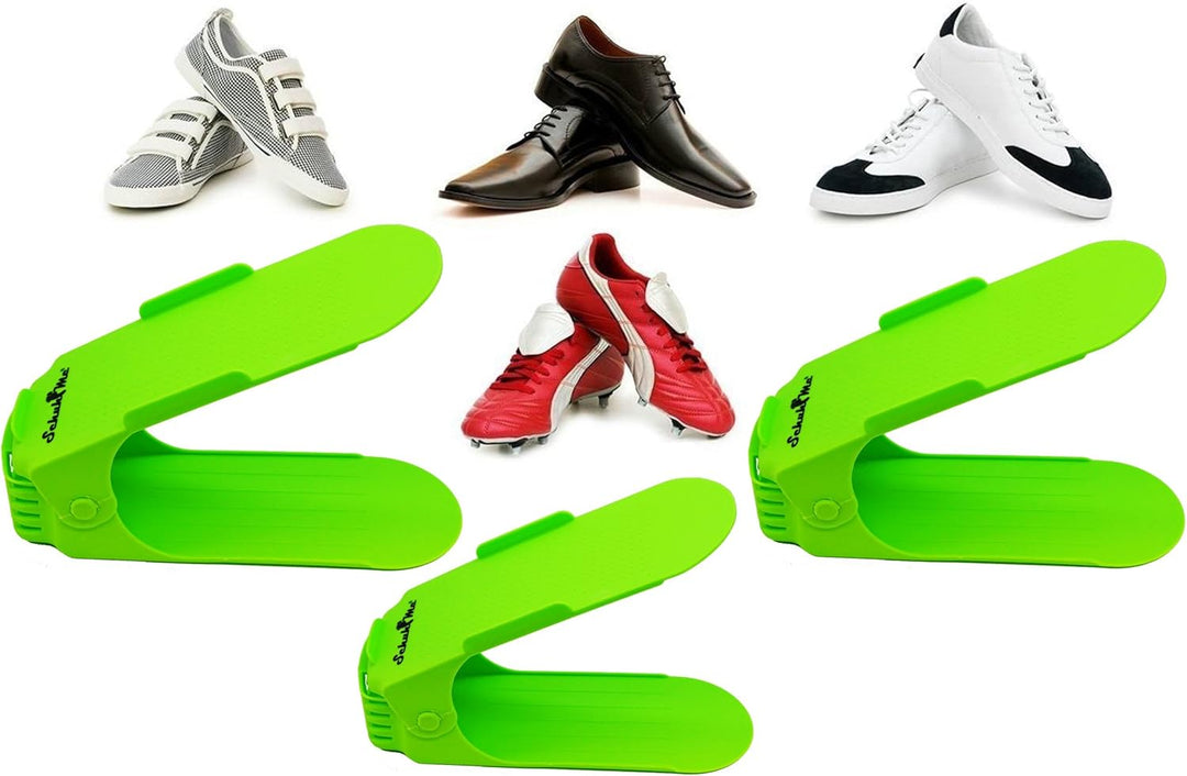 16 x Verstellbarer Profi Schuhstapler Schuhorganizer Schuhhalter – Magic Shoe Rack Organizer - Spars