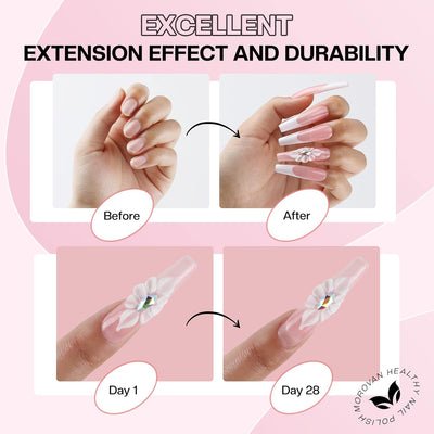 Morovan Acryl Nagelset Starterset Komplett - 3 Farben Acryl Pulver Nails mit 3 Acryl Pinsel für Näge