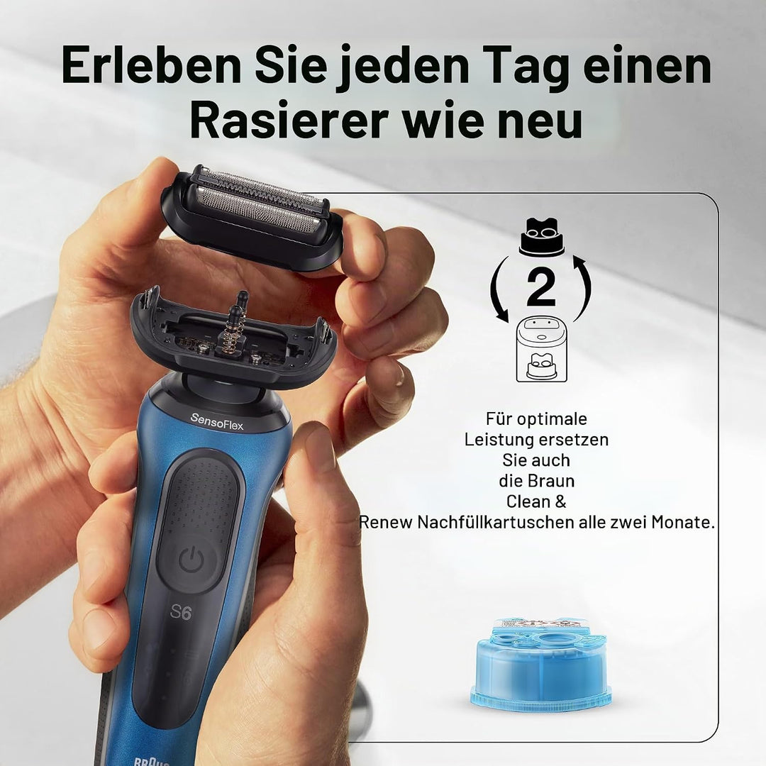 Braun Series 5 53B Elektrischer Rasierkopf, Schwarz - Entwickelt für Rasierer der Serie 5 und Serie