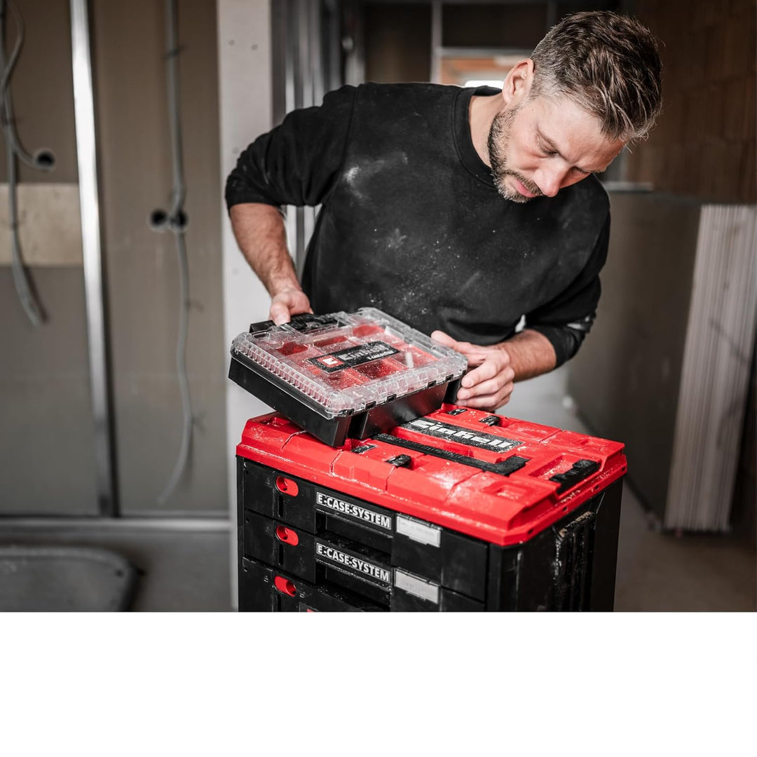 Original Einhell E-Case Schubladenkoffer (Einhell E-Case System, 41,5 x 25 x 28 cm, max. 60 kg Nutzl