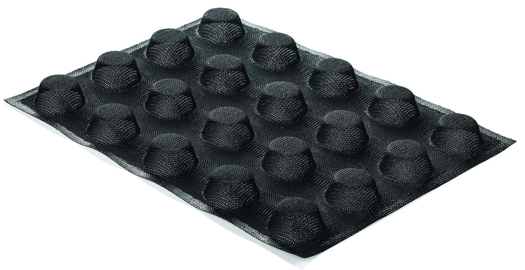 Silikomart 70.518.20.0065 mikro - perforierte Silikonformen, Silicone, Schwarz