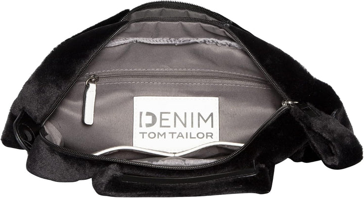 TOM TAILOR DENIM bags Klara Damen Bowling Bag Handtasche Mixed Black Einheitsgrösse, Mixed Black Ein