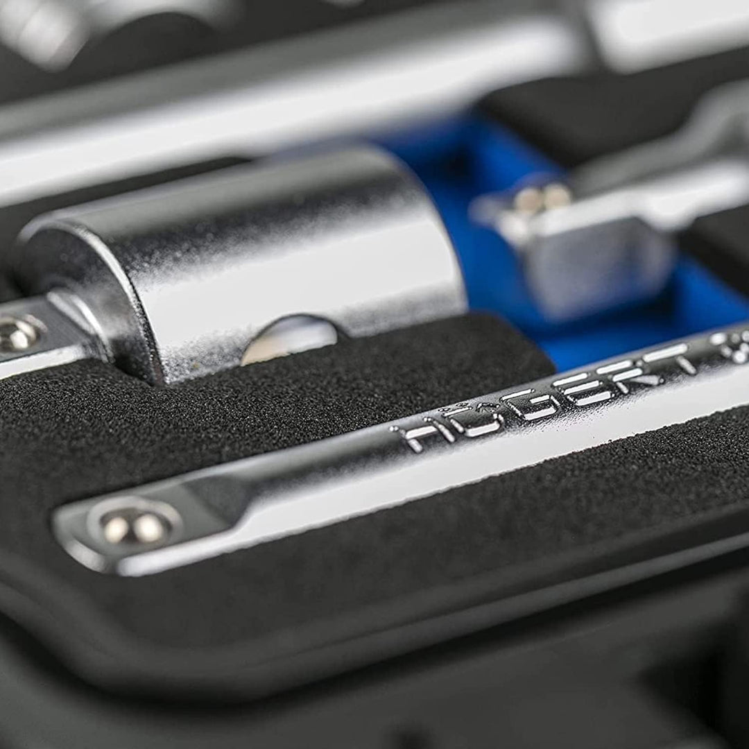 Högert HT1R465 Werkzeugsatz, schwarz/Blau, 3/8” 36 teilig, 36 teilig