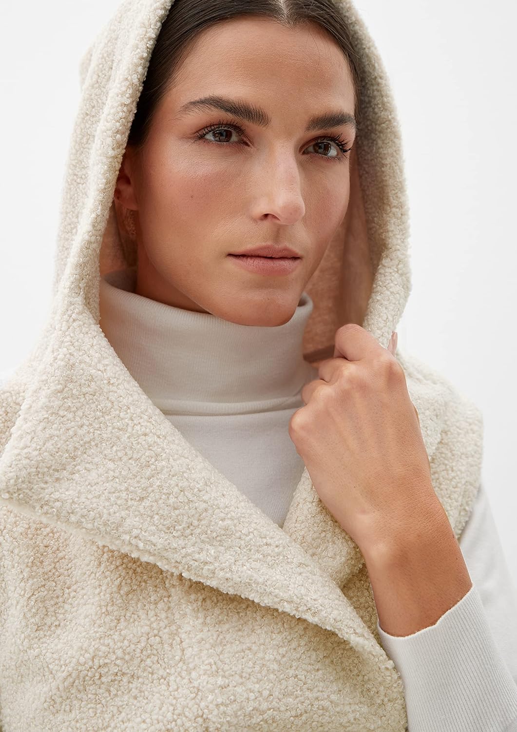s.Oliver Damen Sweatshirt ärmellos, 40 Beige