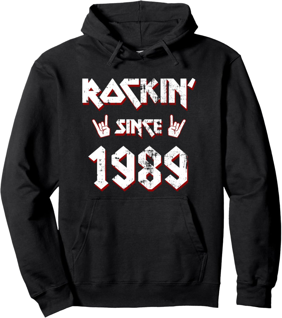 Rockin Since 1989 33 Jahre Alt Geburtstagsgeschenk Pullover Hoodie