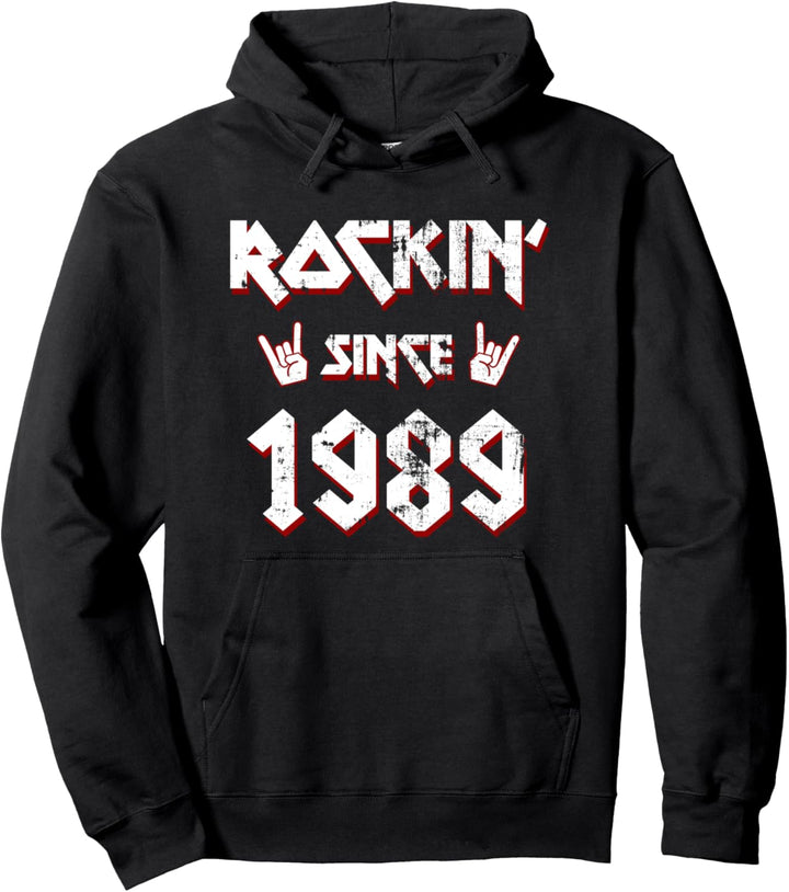 Rockin Since 1989 33 Jahre Alt Geburtstagsgeschenk Pullover Hoodie