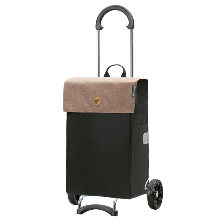ANDERSEN Einkaufstrolley - Scala Shopper Hera Sand 47 L Einkaufsroller, modern, Reflektor, klappbar,