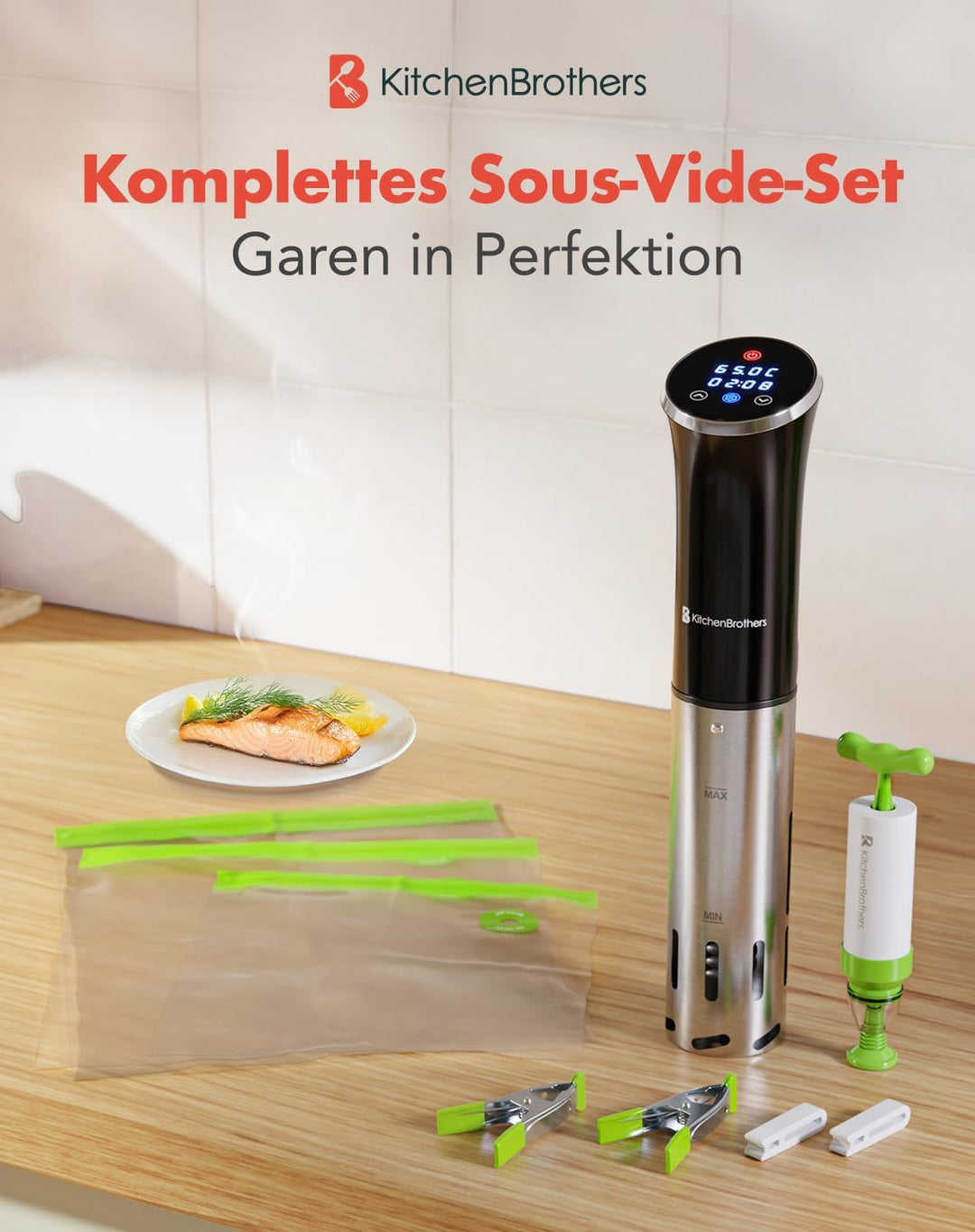 KitchenBrothers Sous Vide Garer - Sous Vide Stick - Souvidestab - Souvidgarer - Suvit Garer - Suvide
