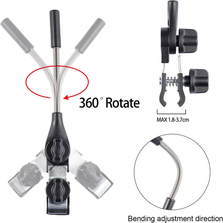 STARRY CITY Sonnenschirm für Stuhl mit Verstellbarer Klemme,Oberfläche115cm,mit Regenschirm Clip Bef
