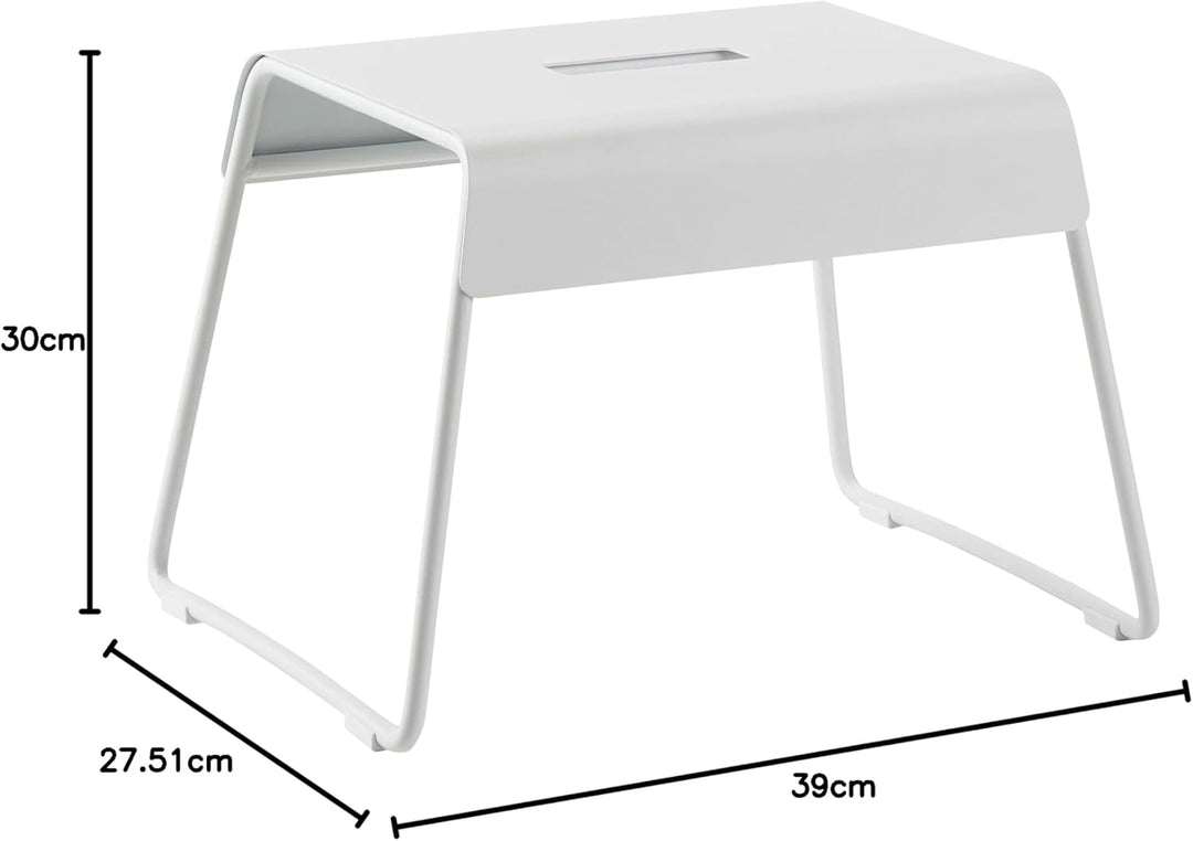 Zone Denmark A-Stool Trittschemel/Tritthocker aus Stahl, stabil und rutschsicher, 39 x 30 x 27,5 cm,