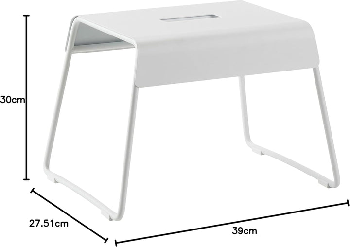 Zone Denmark A-Stool Trittschemel/Tritthocker aus Stahl, stabil und rutschsicher, 39 x 30 x 27,5 cm,