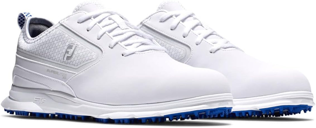 FootJoy Herren Superlites XpGolfschuh 42.5 EU Weiss Grau, 42.5 EU Weiss Grau
