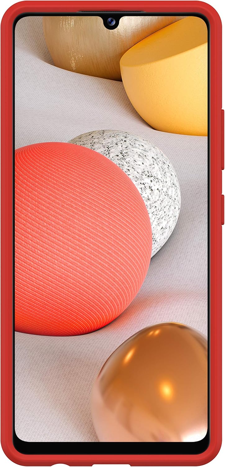 OtterBox Sleek Case , transparente, sturzsichere Schutzhülle für Galaxy A42 5G , rot/transparent (oh