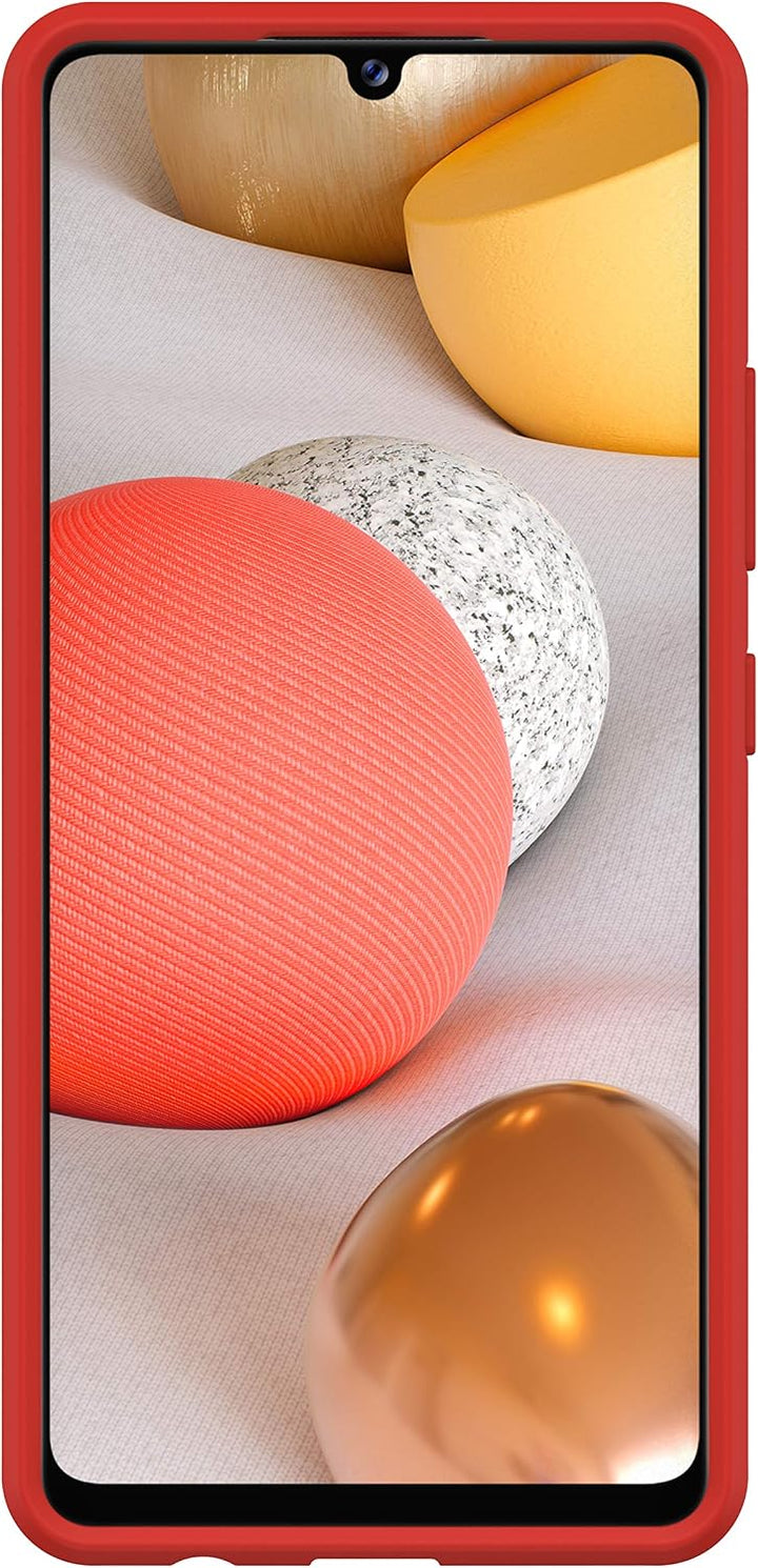 OtterBox Sleek Case , transparente, sturzsichere Schutzhülle für Galaxy A42 5G , rot/transparent (oh
