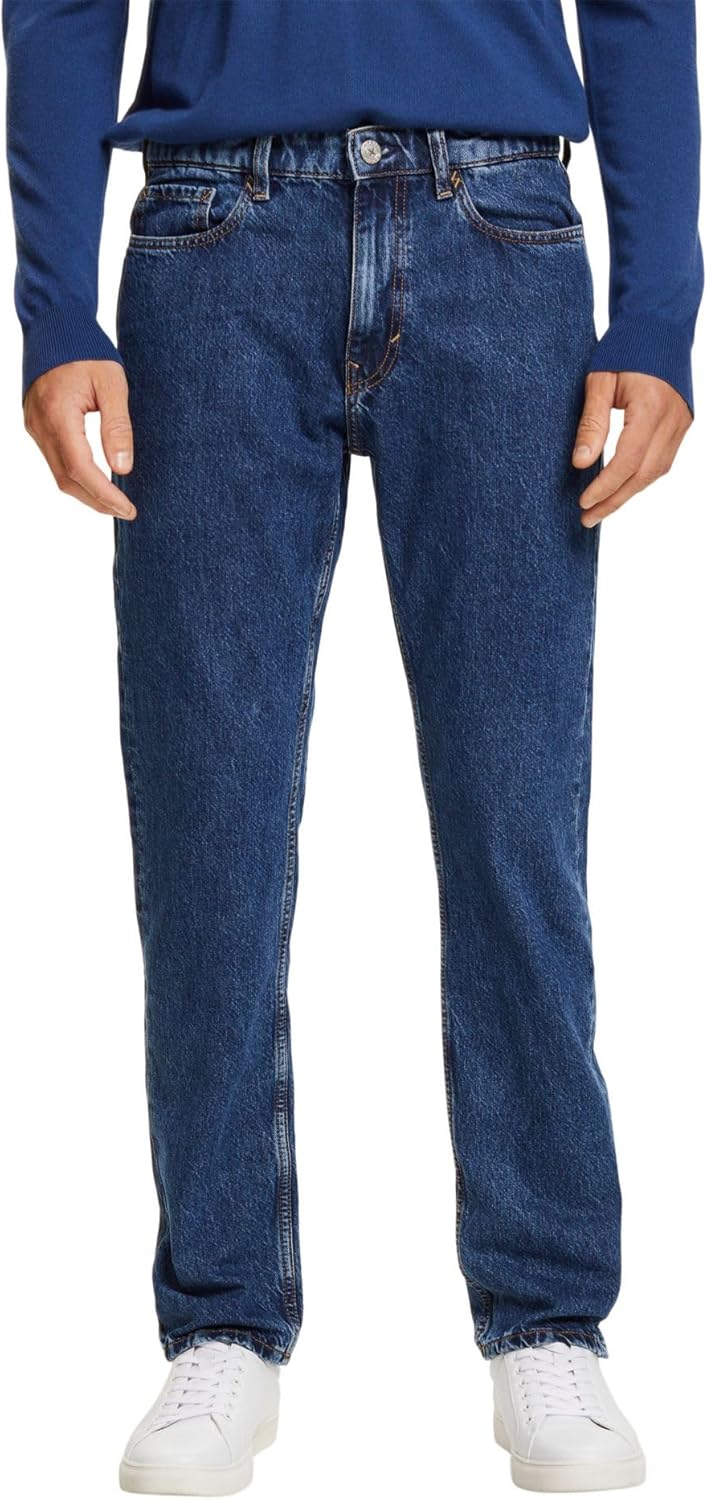 ESPRIT Jeans mit geradem Bein und mittlerer Bundhöhe 32W / 30L Blue Medium Washed, 32W / 30L Blue Me