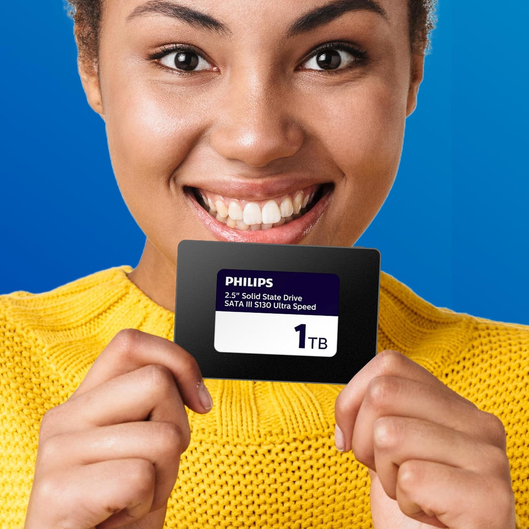 PHILIPS Interne SSD 2.5" SATA III 1 TB S130 Ultra Speed, Lesegeschwindigkeit bis zu 550 MB/s 1 TB Sa