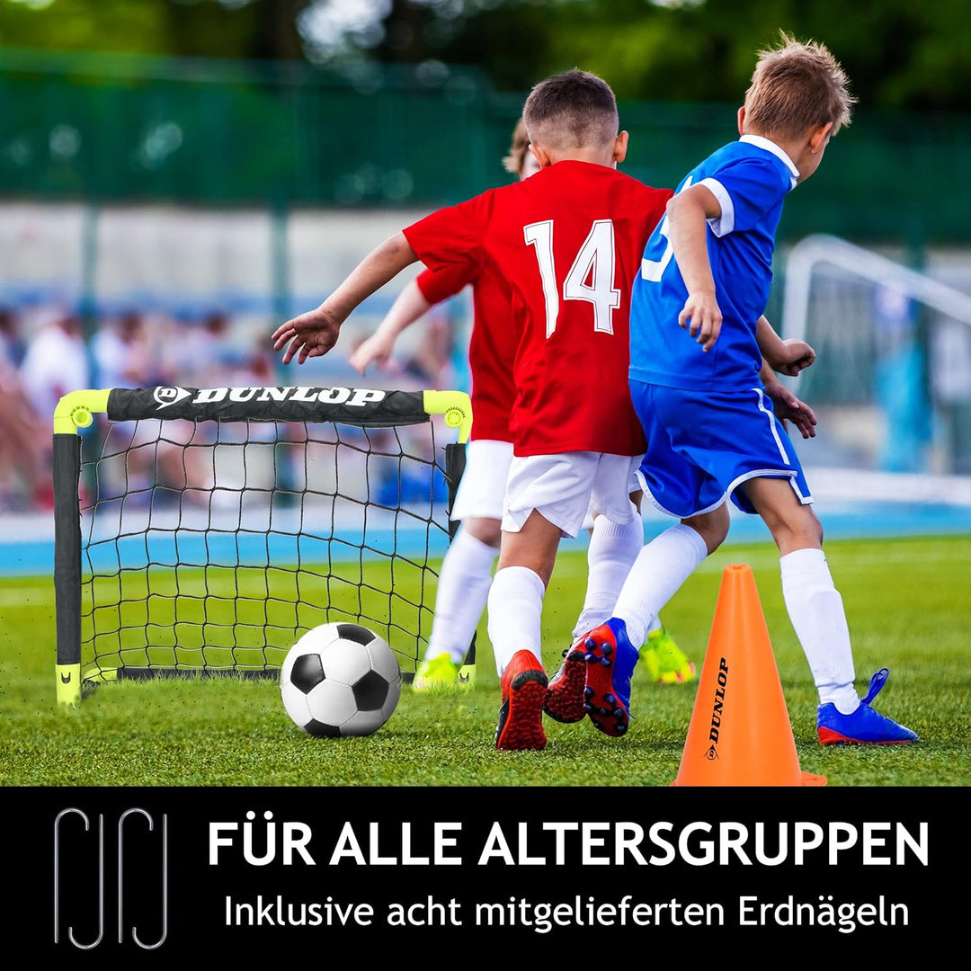 Dunlop Fussballtor - Fussballtor - Faltbares fussball Tor - Fussballtore für Garten Kinder - Fussbal