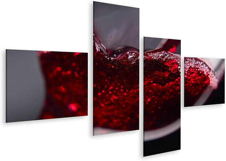 islandburner Bild auf Leinwand Rotwein Im Weinglas Auf Schwarzem Hintergrund Bilder Wandbilder Poste