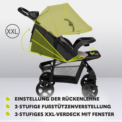 LIONELO Emma Plus Kinderwagen bis zu 15 kg, Kindersportwagen, leicht modern klein Buggy mit Liegepos